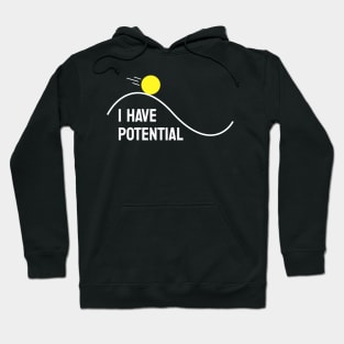 Cool Math Games - I Have Potential Curved Line Hoodie